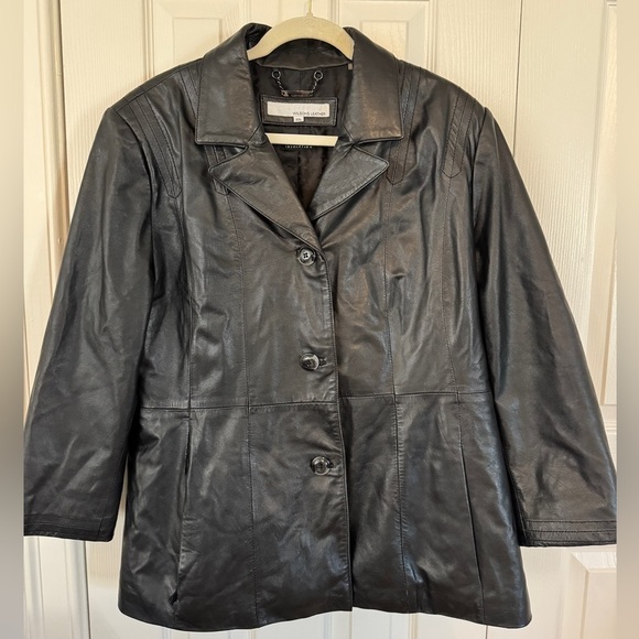 Wilsons Leather Jackets & Blazers - Wilson’s Leather Women’s Thinsulate XXL y2k button front jacket